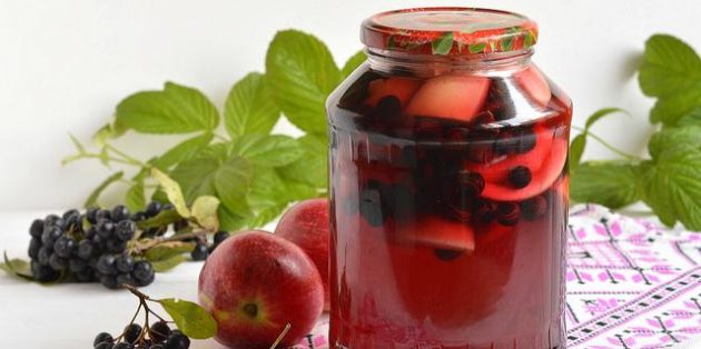 Черноплодная рябина рецепты: Компот из черноплодной рябины и яблок на зиму