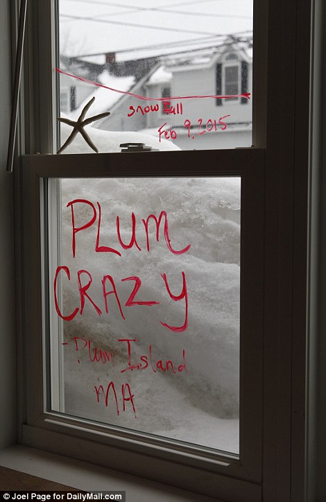It could be worse - and it was: The level of snowfall at its absolutely maximum on a window