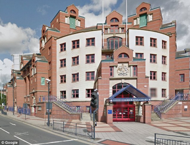 Leeds Magistrates Court (pictured) was told the driver - who did not turn up for the hearing - had numerous opportunities to move back into the left-hand lane but instead chose to drive in an 
