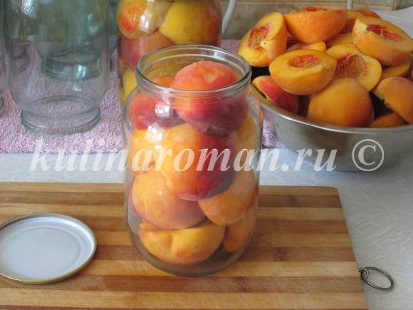 персики на зиму пошаговый рецепт
