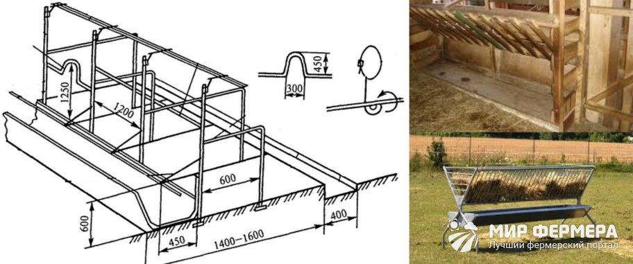 Кормушка для коров своими руками