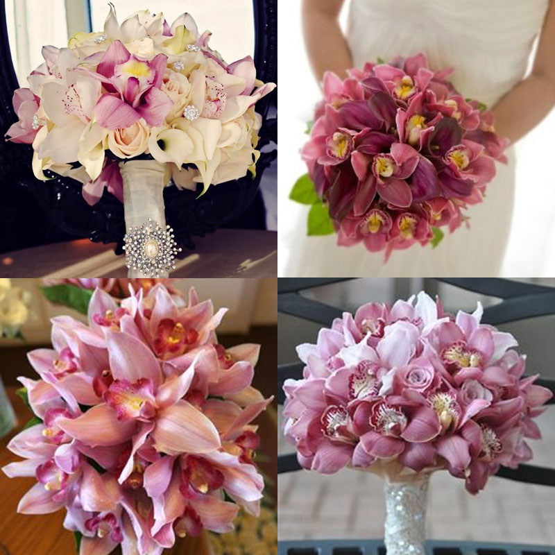 Розовые орхидеи букет невесты