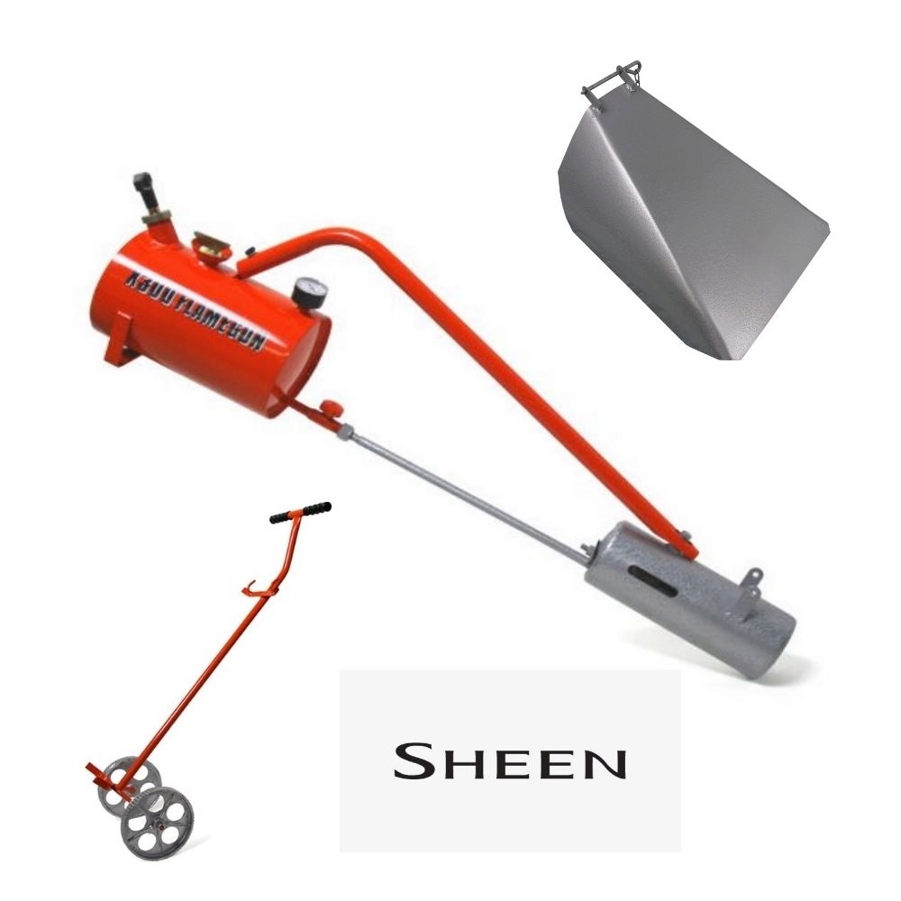 Sheen X500 Professional Flame Thrower Weeder  inc Trolley and Hood
