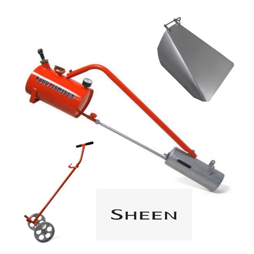 Sheen X500 Professional Flame Thrower Weeder  inc Trolley and Hood