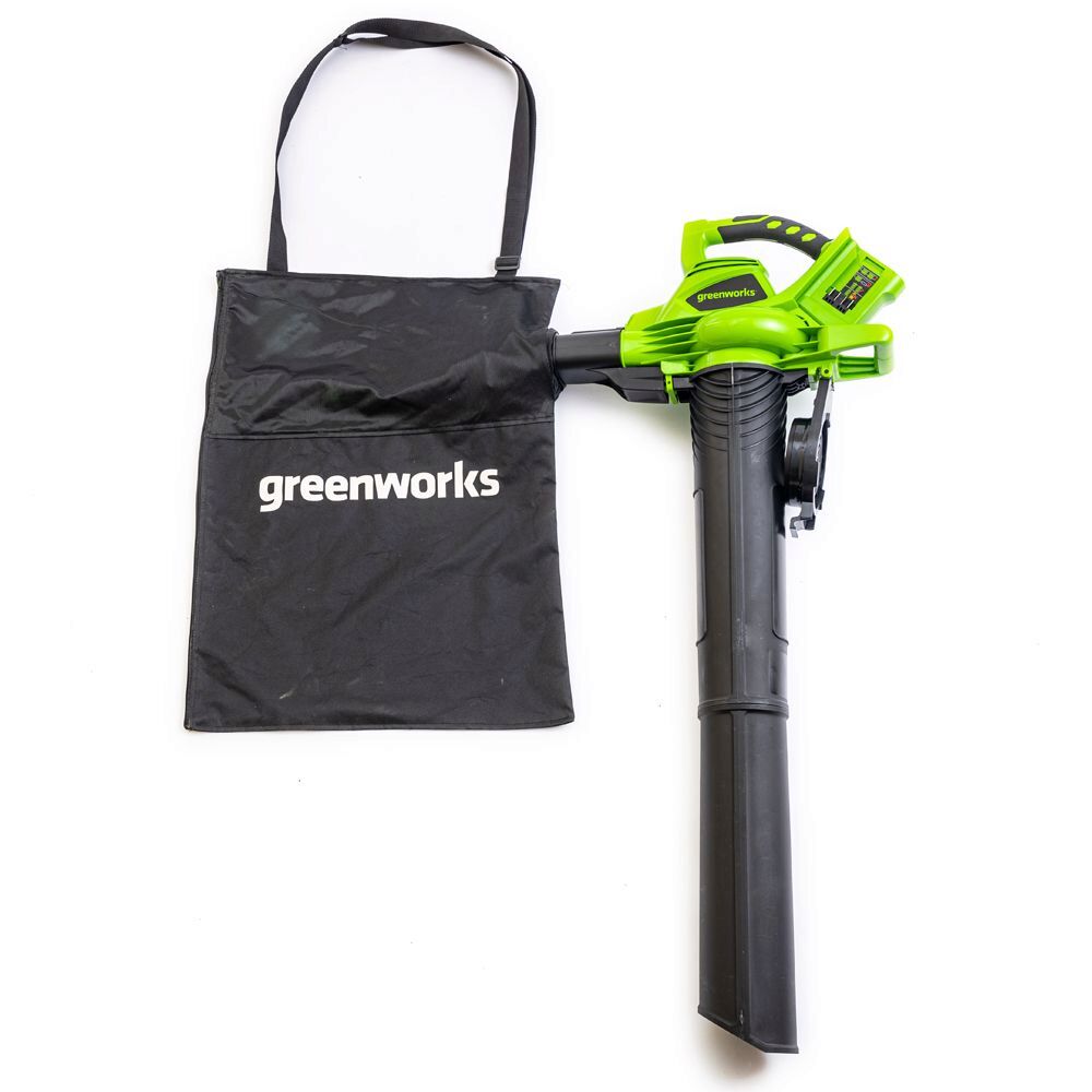 Greenworks GWGD24X2BV  Cordless Leaf Blower Vacuum 48v (2 x 24v) - Bare Tool