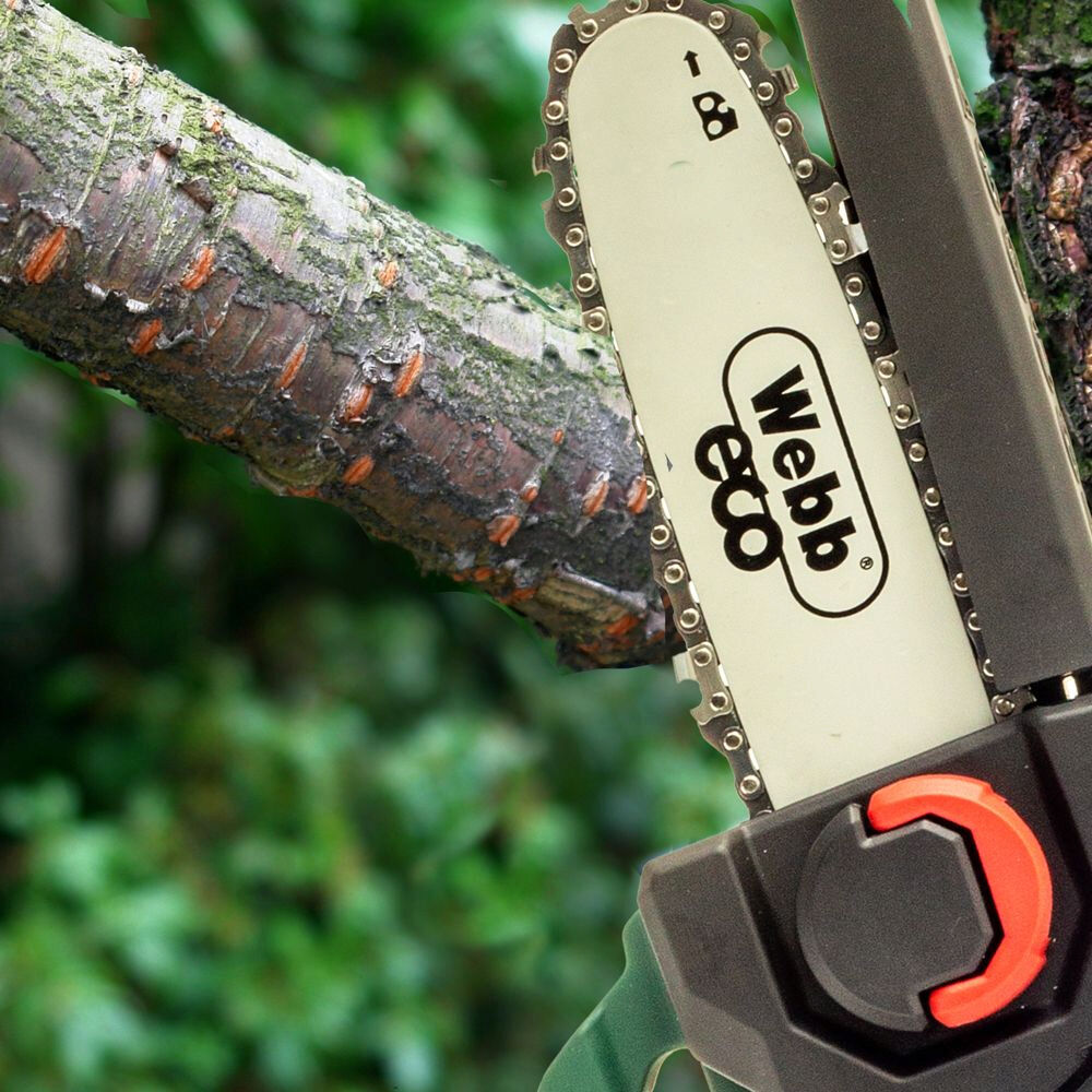 Webb Eco WEV20EXTPSB2 20v Cordless Mini Pruning Saw with Extension Pole (inc 2Ah Battery & Charger)