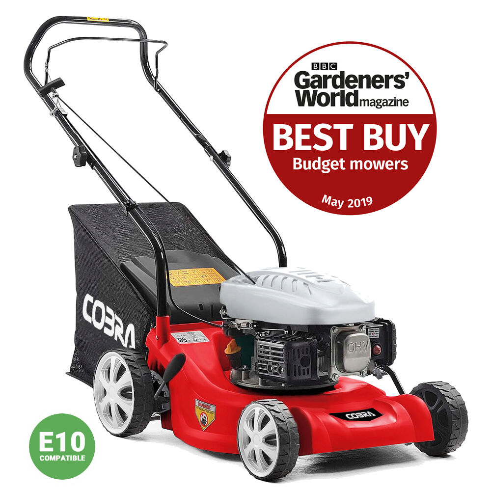 Cobra M41C Push Petrol Lawnmower 41cm / 98.5cc GARDENERS WORLD BEST BUDGET BUY