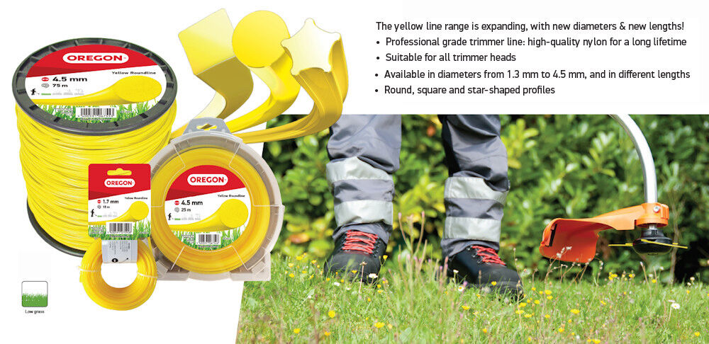 Oregon Trimmer Line - YELLOW ROUND 4.0mm x 95m from Mower Magic