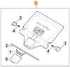 381008155/1 REAR DEFLECTOR FLAP PANEL MP2