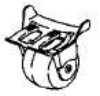 Flymo Garden Vac Wheel Assembly