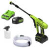 Greenworks GWG24PWK4 Cordless Pressure Washer Kit 24 Bar / 24V / 4Ah Battery and Charger