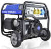 Hyundai 7kW / 8.75kVA Petrol Open Frame Site Generator / Electric Start / Wheel Kit