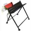 Handy Galvanised Metal Saw Horse with Chainsaw Mounting Bracket