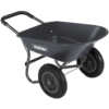 Handy Twin-Wheeled Poly Wheelbarrow