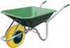 Polypropylene Barrow with Flatproof Tyre 90L - Green
