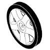McCulloch / Partner Large Rear Wheel for 5553SD / 6053SD Series