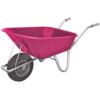 County Cruiser Garden Wheelbarrow Pink 100ltr Thumbnail 1