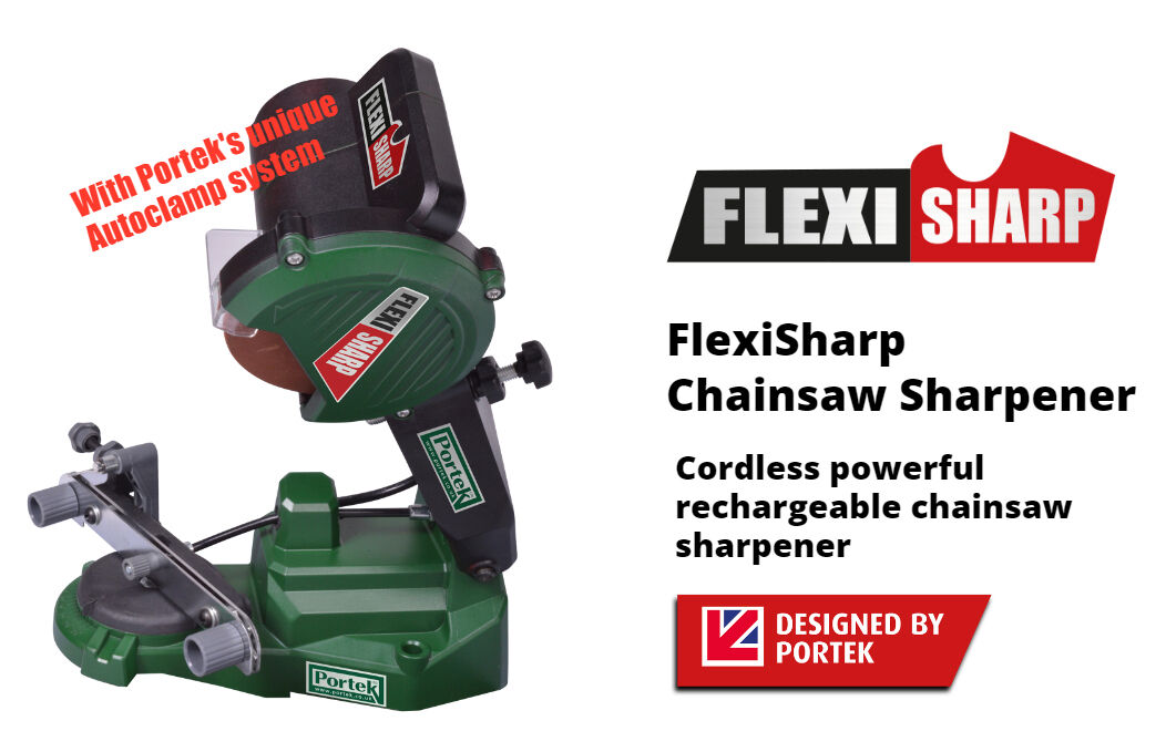 Portek Flexi-Sharp Cordless Bench Chain Sharpener from Mower Magic