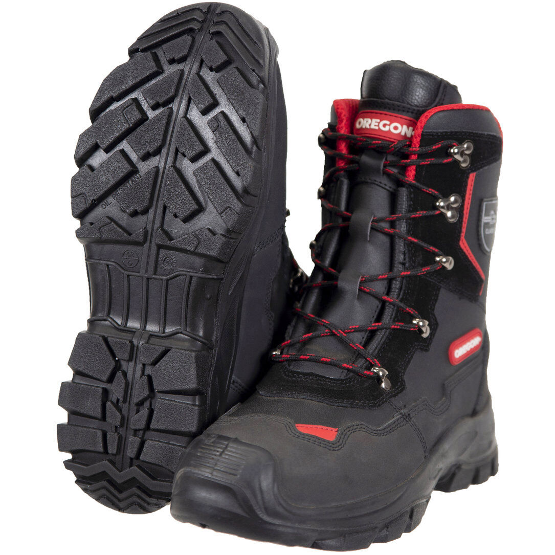 Oregon Yukon Leather Chainsaw Protective Work Boots Class 1