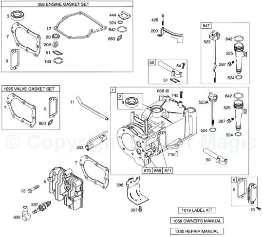 Briggs & Stratton Engine Quattro 10A902, 1