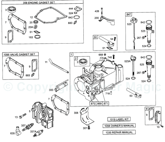 Briggs & Stratton Engine Quattro 10D902, 1