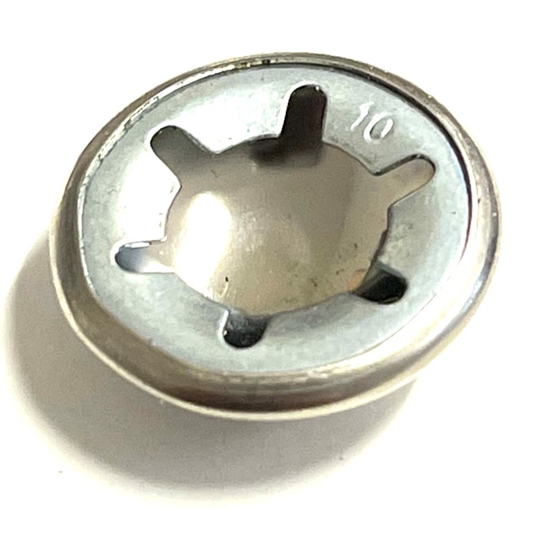 CHROME CAP STARLOCK WASHER 110-1278