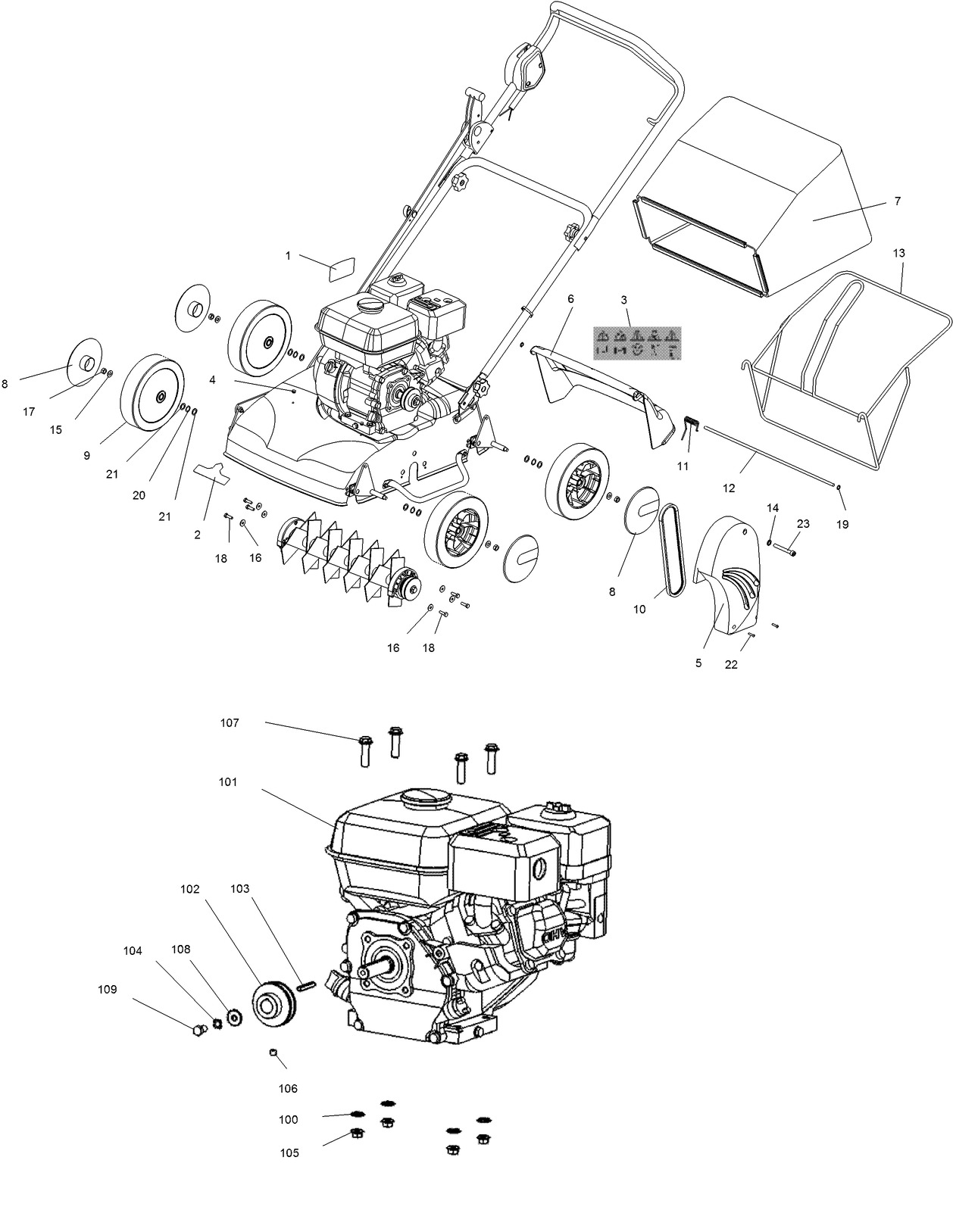 Scarifier 110J (315000001 Onwards) 2