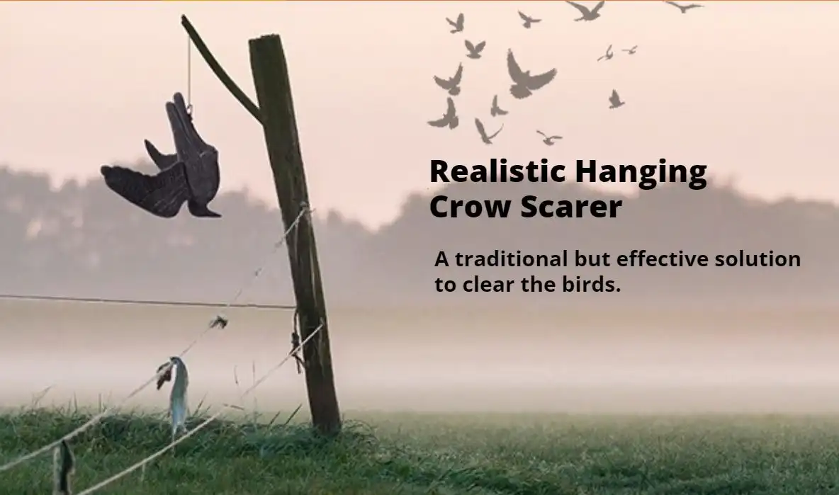 Portek Hanging Crow Bird Scarer