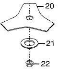 RAC108 TRI-ARC Brushcutter Blade  5132002650 from Mower Magic