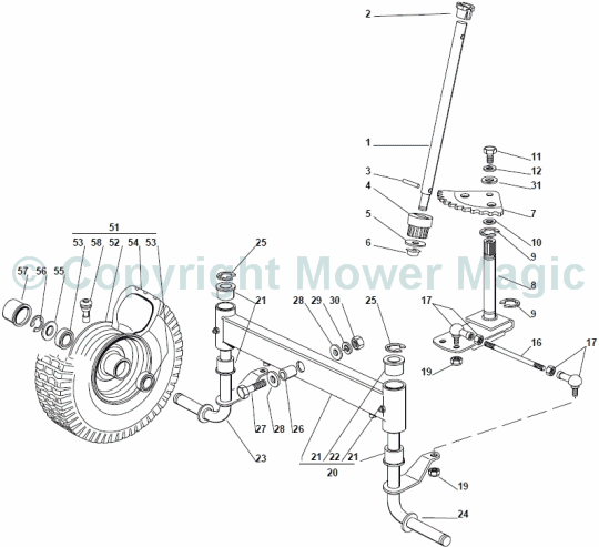 Steering - Mountfield (2009 - 2011) 1228 Hydro 2T1524483/UM9