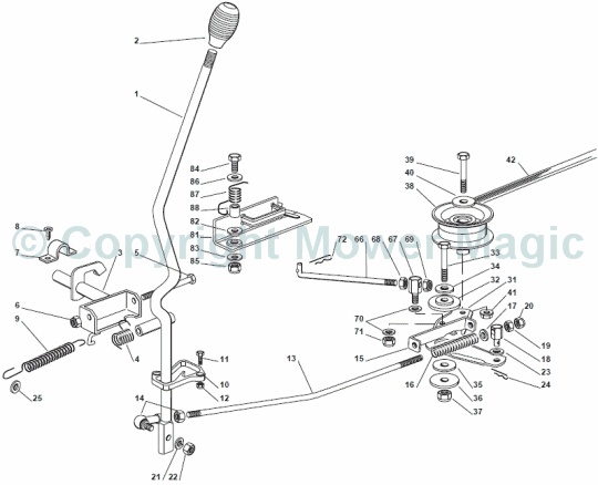 Cutting Plate (1) - Mountfield (2009 - 2010) 1228 Manual 2T1124483/UM9