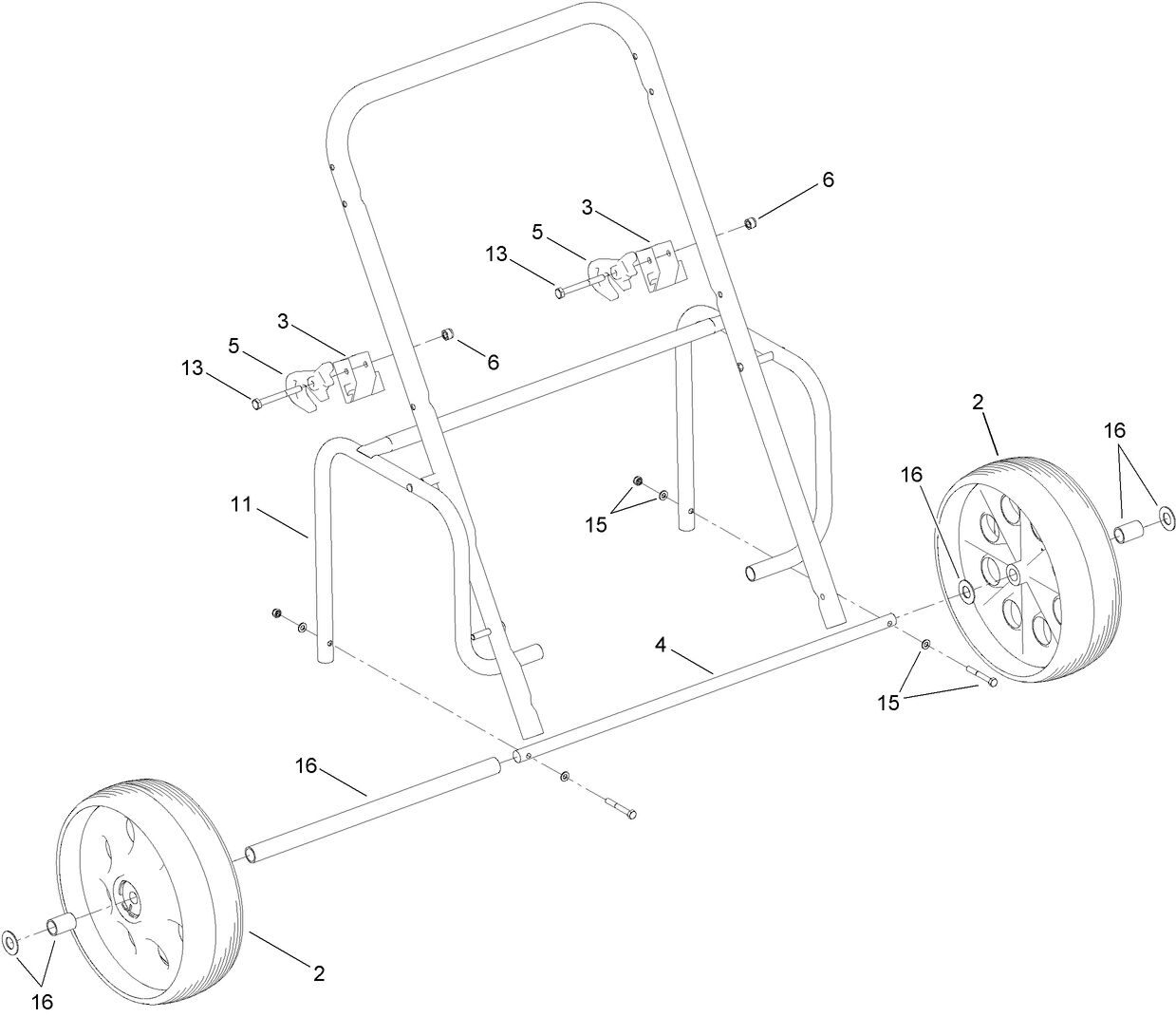 Toro 02622 Transport Wheel Kit for HoverPro 450, 500, 550 