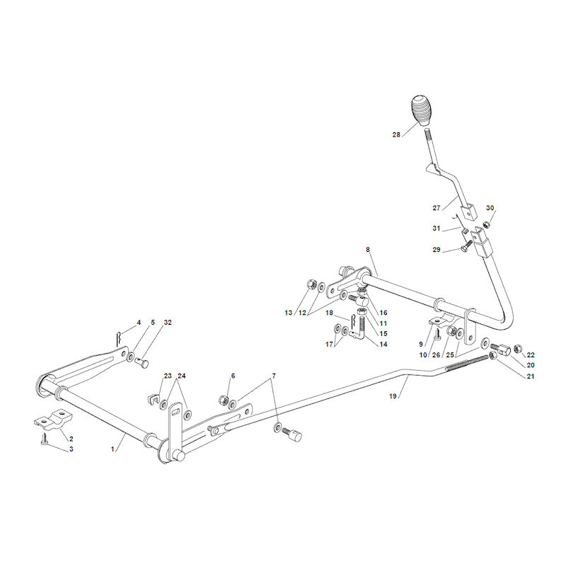 Mountfield 1328H 2T0210483/M15 Deck Lift Spares