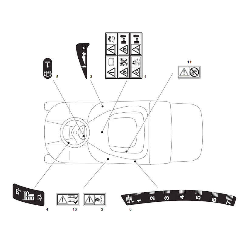 Mountfield 1328H 2T0210483/M15 Decals