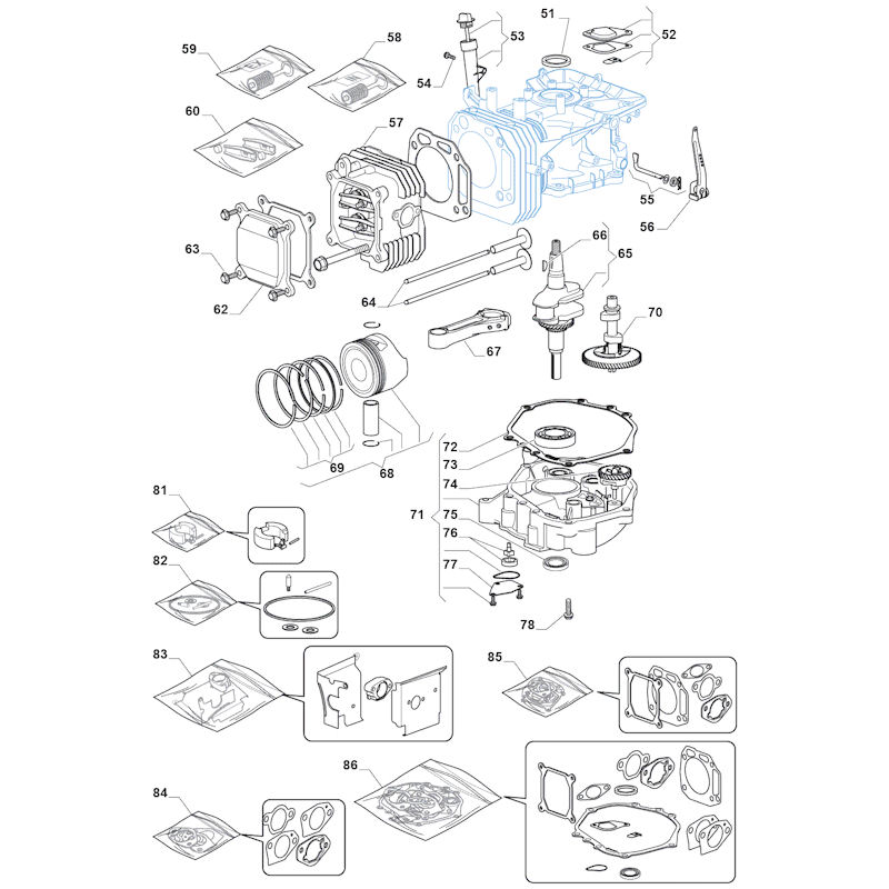 Mountfield 1328H 2T0210483/M15 Engine Spares - 2