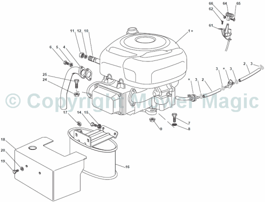 Engine B&S 11.5 - 12.5 - 13.5 HP - Mountfield (2010) 2T0320283/M10, 2T0320483/M10 1436 Manual