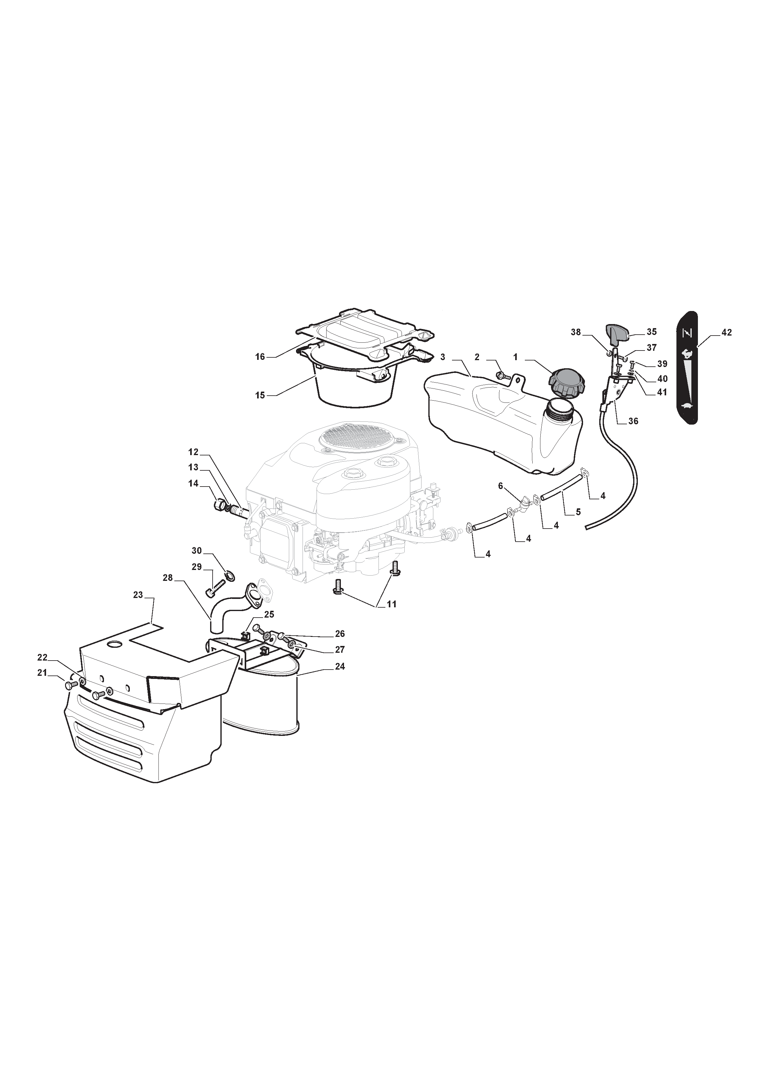 Mountfield 1530H 2T2120483/M15 Engine (GGP) Spares