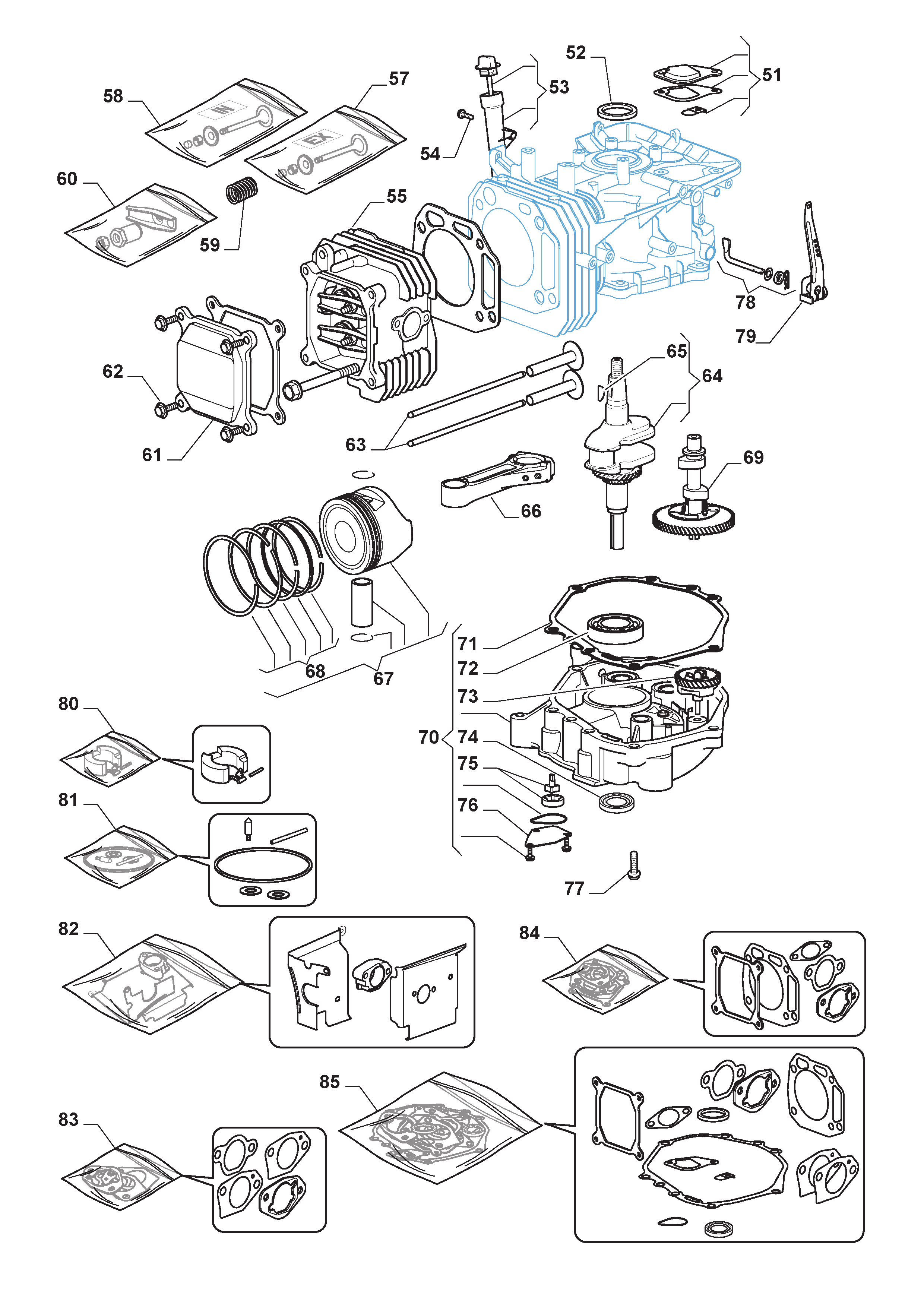 Mountfield 1530H 2T2120483/M15 Engine Spares - 2