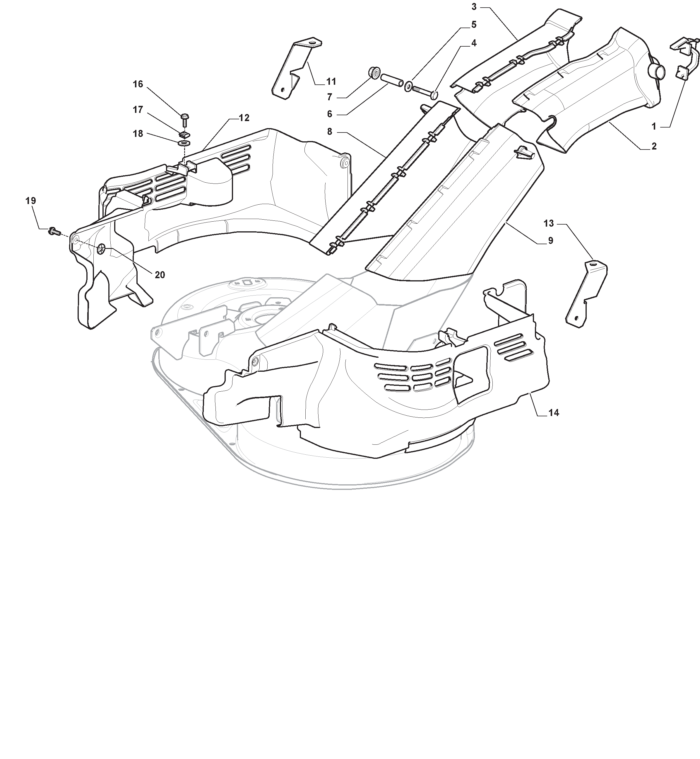 Mountfield 1530H 2T2120483/M15 Deck Cover Spares