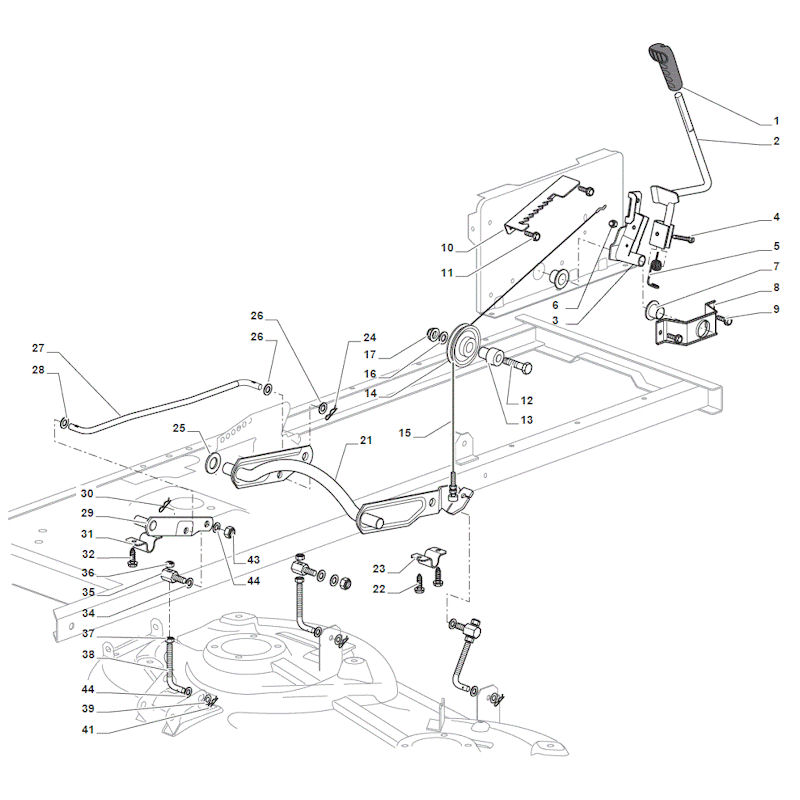 Mountfield 1530M 2T2020483/M15 Deck Lift Spares