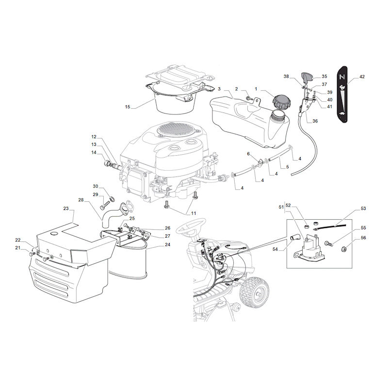 Mountfield 1530M 2T2020483/M15 Engine (GGP) Spares