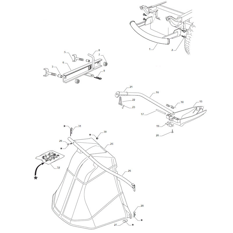 Mountfield 1530M 2T2020483/M15 Accessories