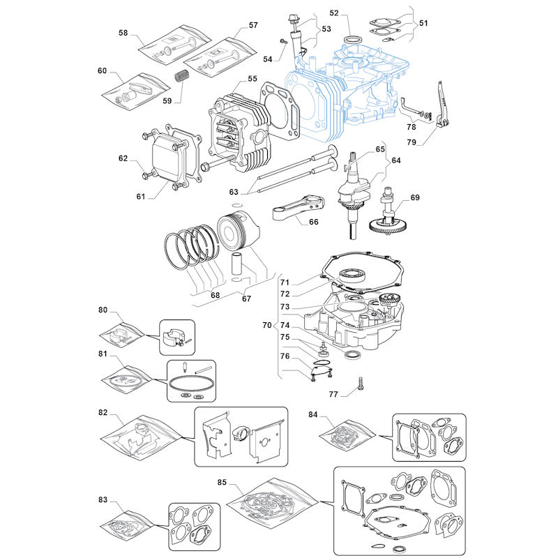 Mountfield 1530M 2T2020483/M15 Engine Spares - 2