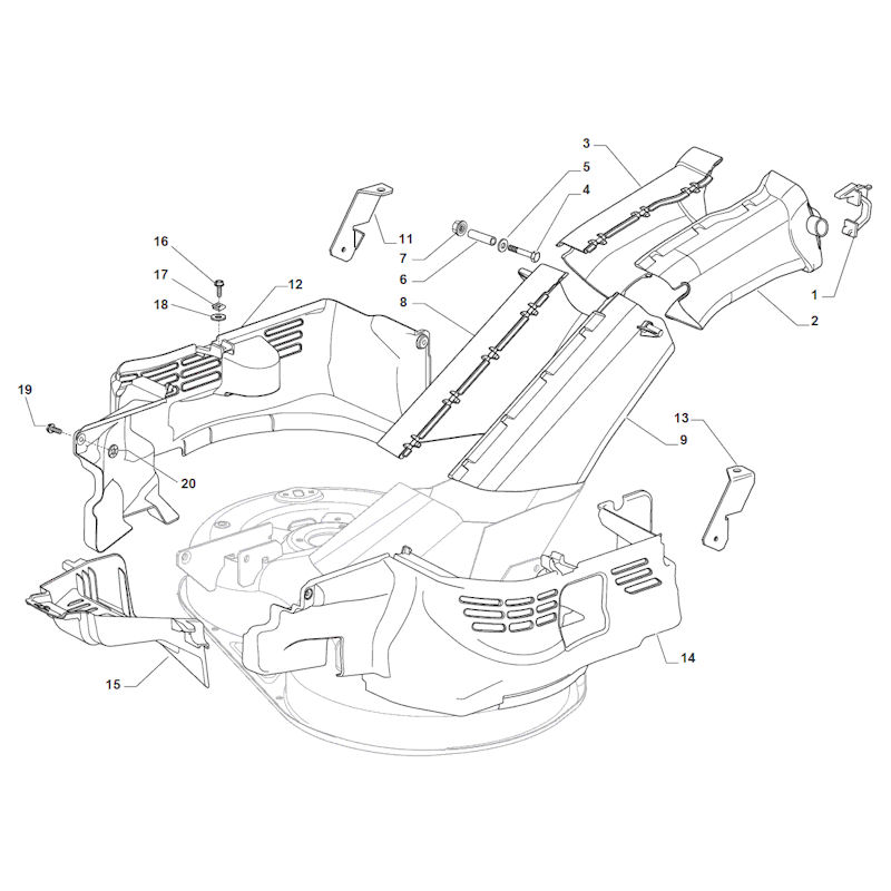 Mountfield 1530M 2T2020483/M15 Deck Cover Spares