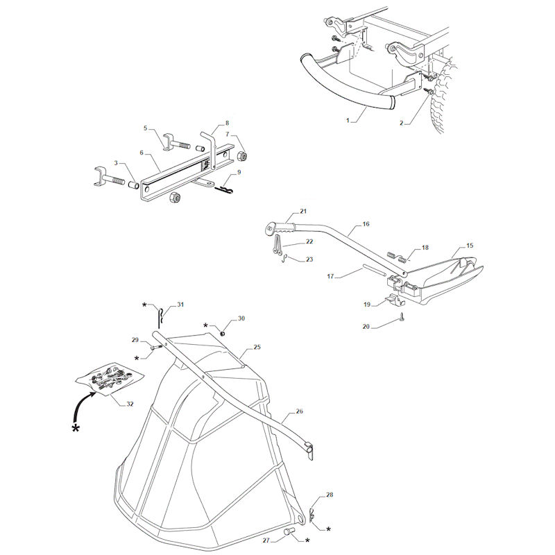 Mountfield 1538M 2T2520483/M16 Accessories