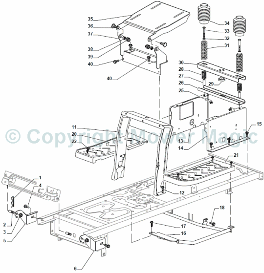 Chassis - Mountfield (2010) 1538 Hydro SD 2T0620483/M10