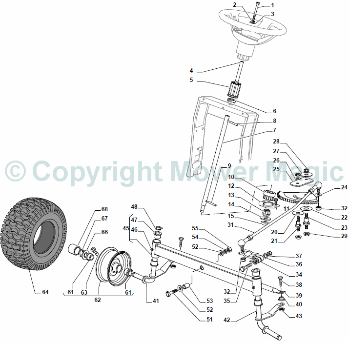 Steering - Mountfield (2010) 1538 Hydro SD 2T0620483/M10