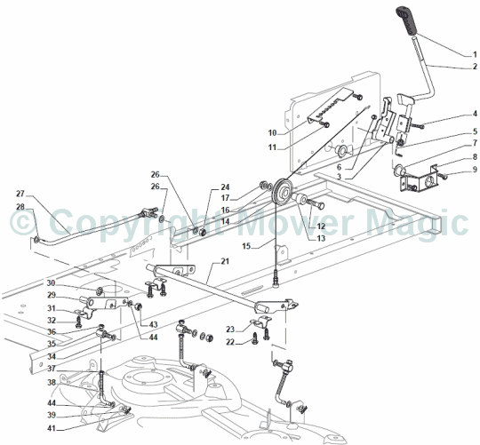 Cutting Plate Lifting - Mountfield (2010) 1538 Hydro SD 2T0620483/M10