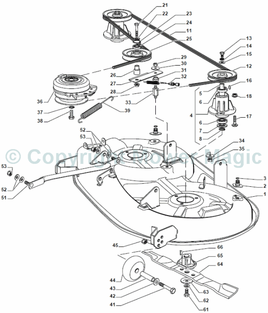 Cutting Plate - Mountfield (2010) 1538 Hydro SD 2T0620483/M10