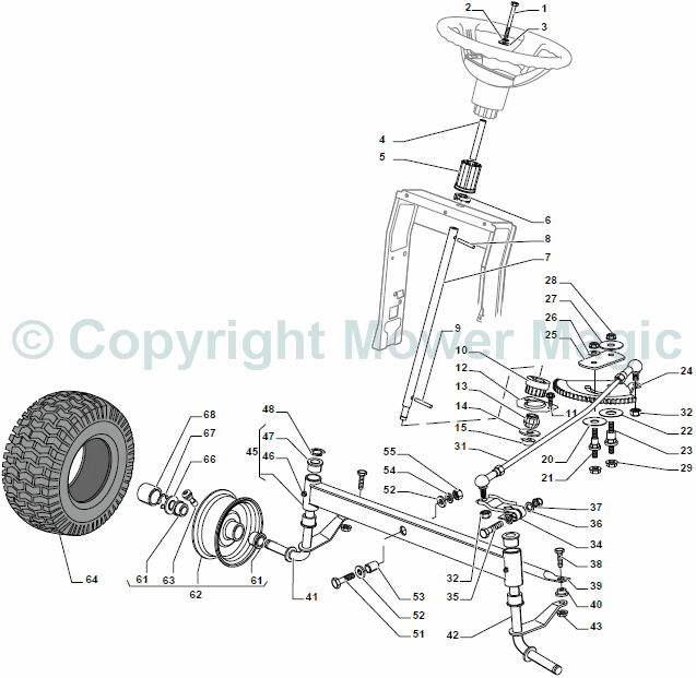 Steering - Mountfield (2009 - 2010) 1538 SD 2T3244483/UM9